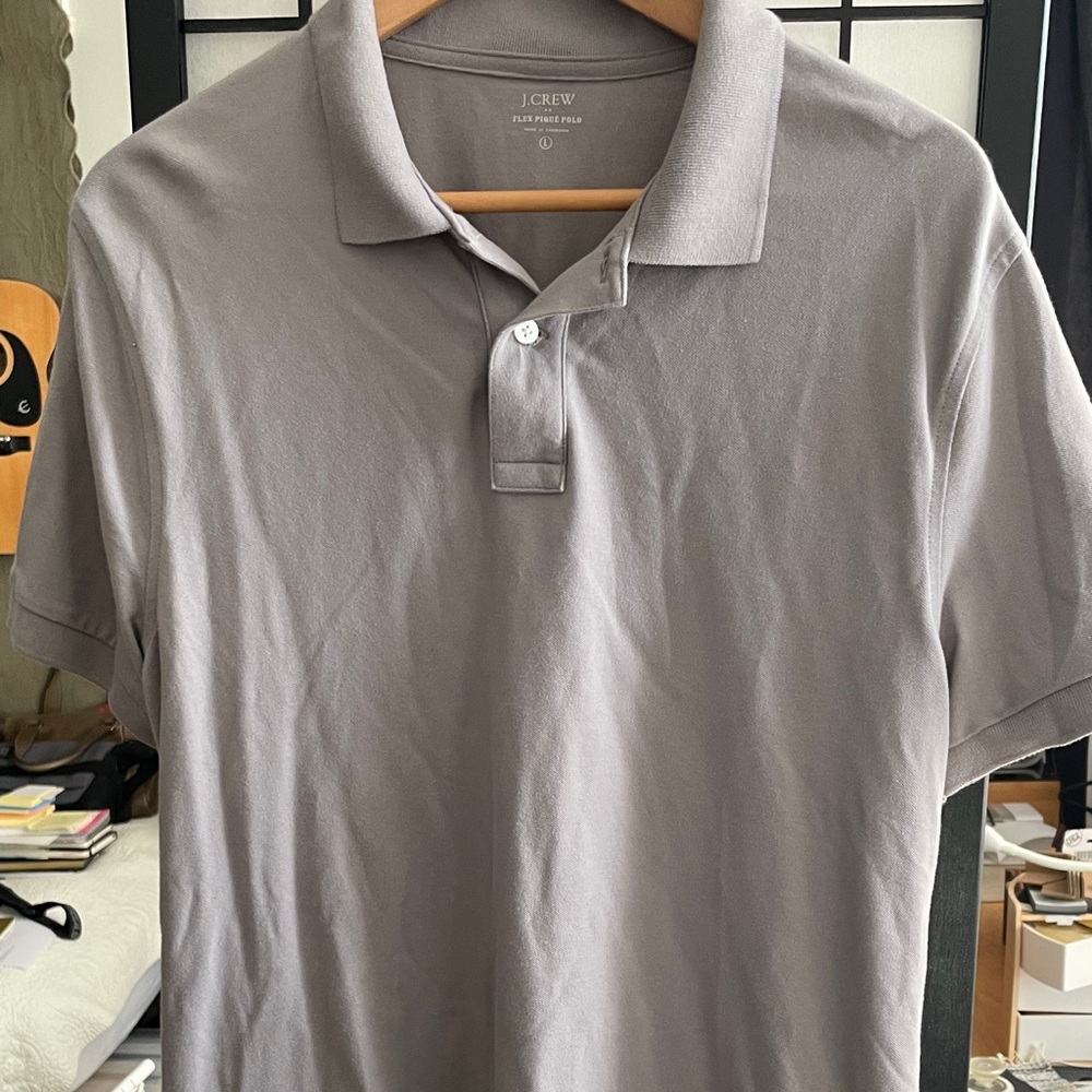J. Crew Men's Polo in Classic Gray
